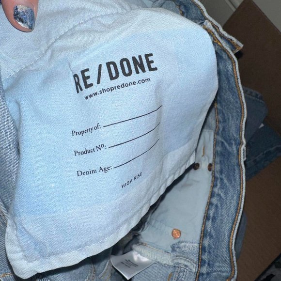 NWT RE/DONE High Rise Levi’s Jeans. size 31 - Picture 9 of 12